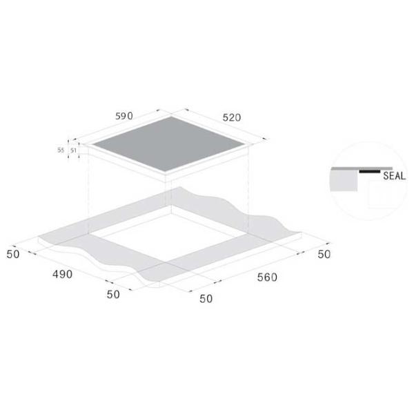 Plită încorporabilă cu inducție Candy CIS642SCTT/4U Vitroceramică / Black photo 4