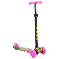 Детский трёхколёсный самокат Moni Rapture (3800146255442) 40 кг/ Розовый