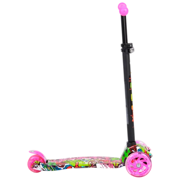 Детский трёхколёсный самокат Moni Rapture (3800146255442) 40 кг/ Розовый photo 2 Детский трёхколёсный самокат Moni Rapture (3800146255442) 40 кг/ Розовый photo 2