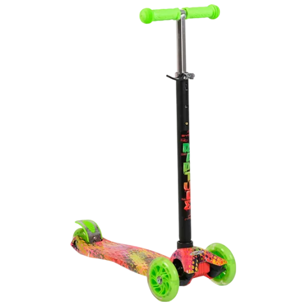 Trotinetă pentru copii cu trei roți Moni Rapture (3800146225674) 40 kg/ Green photo 1 Trotinetă pentru copii cu trei roți Moni Rapture (3800146225674) 40 kg/ Green photo 1