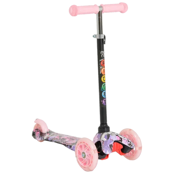 Trotinetă pentru copii cu trei roți Moni Fidget (3800146227951) 40 kg/ Pink photo 1