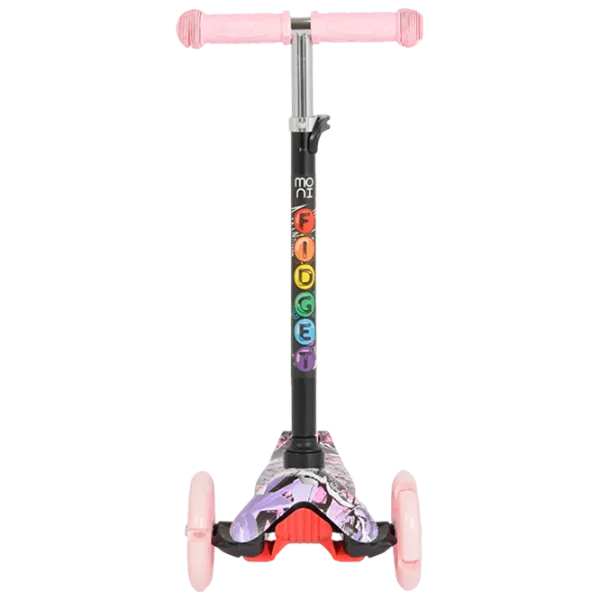 Trotinetă pentru copii cu trei roți Moni Fidget (3800146227951) 40 kg/ Pink photo 4