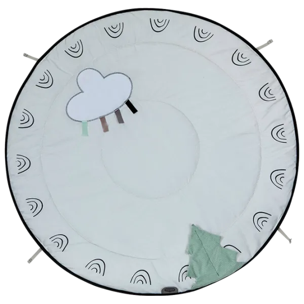 Covoraş pentru joc Tiny Love Black & White Decor () 0+/ Rotund/ White photo 3
