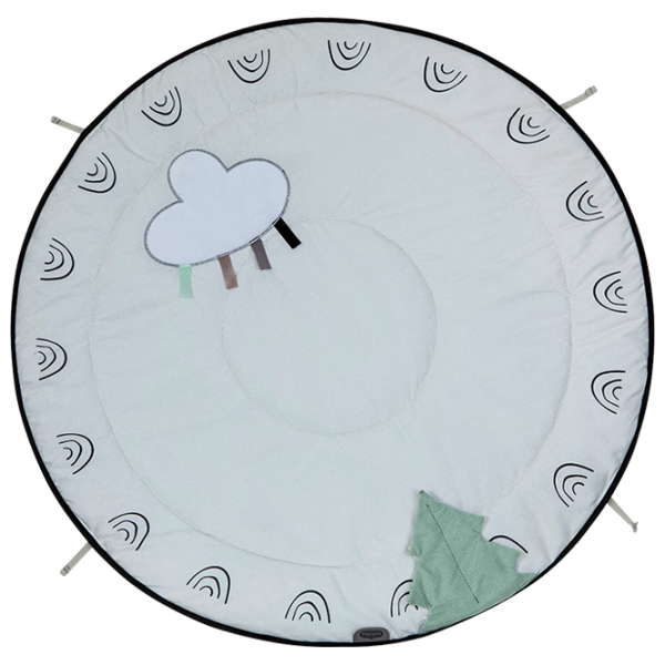 Covoraş pentru joc Tiny Love Black & White Decor () 0+/ Rotund/ White photo 3