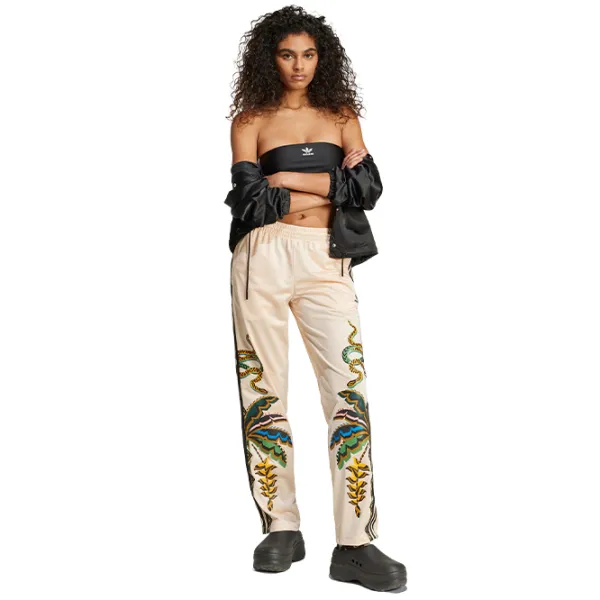 Pantaloni sportivi pentru femei Adidas Farm Rio S / Beige photo 4