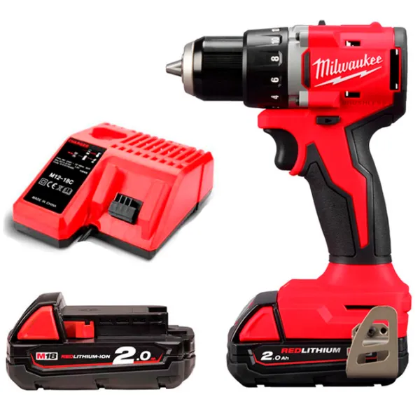 Mașină de găurit și înșurubat Milwaukee M18BLDDRC-202C 1700 rot/min photo 1 Mașină de găurit și înșurubat Milwaukee M18BLDDRC-202C 1700 rot/min photo 1