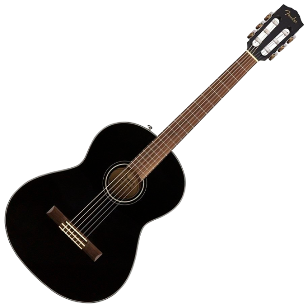 Chitară clasică Fender CN-60S Nylon WF 4/4, Clasică, Black photo 4