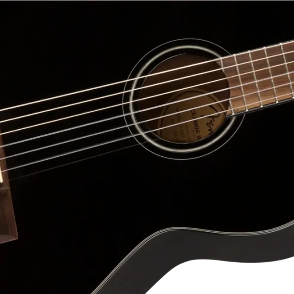 Chitară clasică Fender CN-60S Nylon WF 4/4, Clasică, Black photo 9