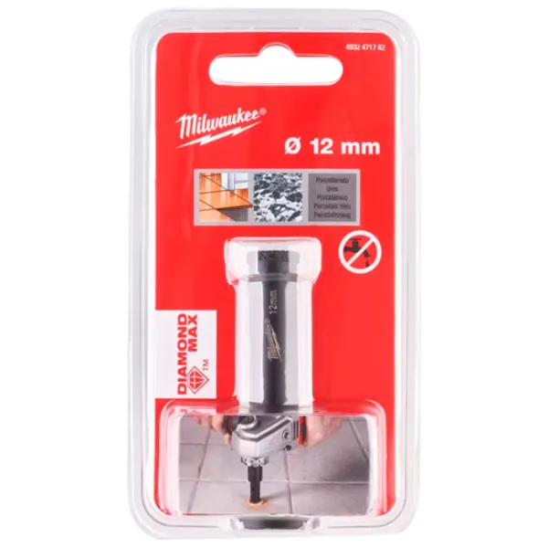 Коронка Milwaukee 4932471762 Алмаз / M14 photo 3 Коронка Milwaukee 4932471762 Алмаз / M14 photo 3