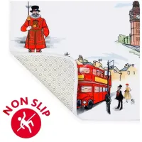 Covoraș de baie Tatkraft 14923 Microfibră / White photo 4