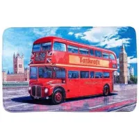 Covoraș de baie Tatkraft 14978  Microfibră / Red