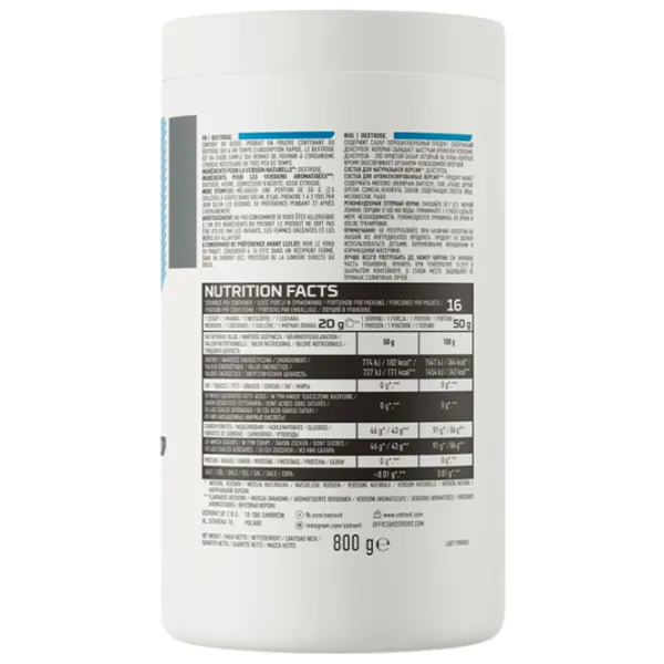 Гейнер OstroVit Dextrose (5903933915500) 800 g  photo 3 Гейнер OstroVit Dextrose (5903933915500) 800 g  photo 3
