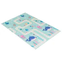 Covoraş pentru joc Moni Animals (3800146223465) 0+/ Dreptunghiular/ Beige