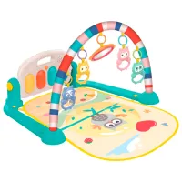 Covoraş pentru joc KikkaBoo Happy Owl (3800171204385) 0+/ Transformer/ Blue