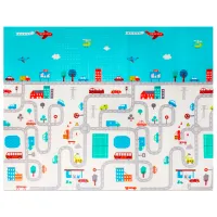 Игровой коврик Lionelo Salma (5903771706247) 0+/ Прямоугольный/ Серый