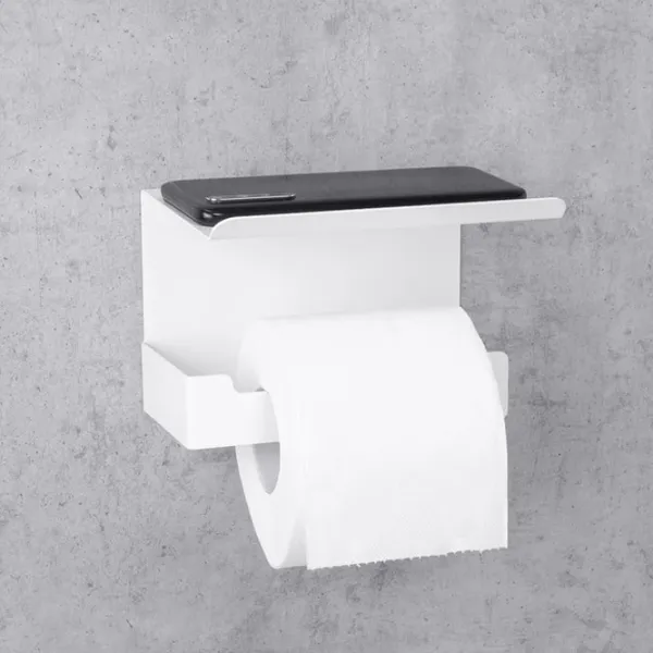 Suport hârtie igienică Daske Shelf Bliss 2 Adhesive Oțel inoxidabil photo 3