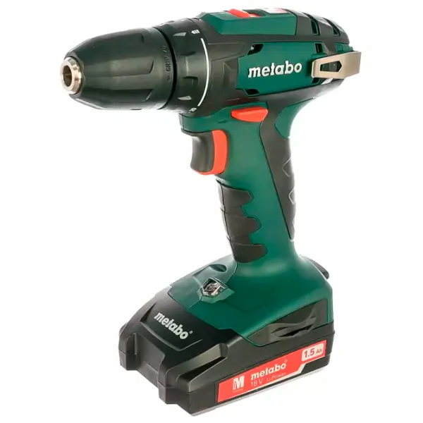 Дрель-шуруповерт Metabo BS 18 2x1.5 Ah 1600 об/мин photo 1