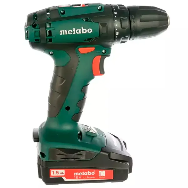 Дрель-шуруповерт Metabo BS 18 2x1.5 Ah 1600 об/мин photo 5