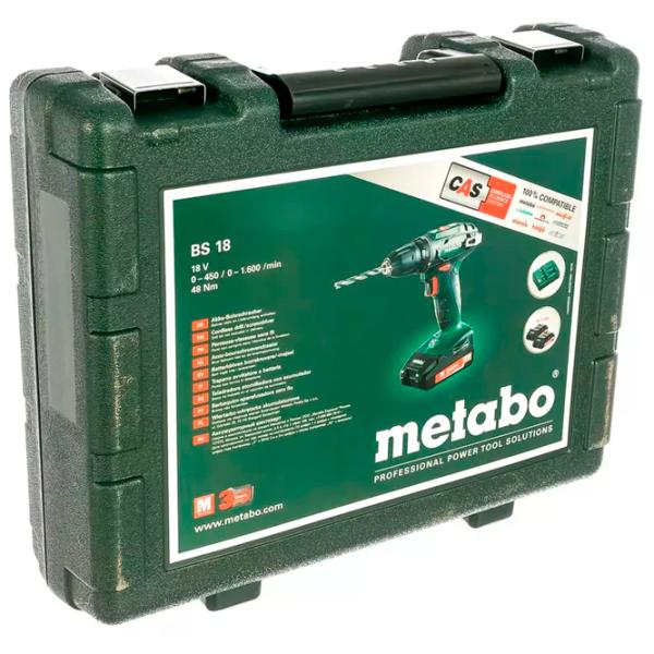 Дрель-шуруповерт Metabo BS 18 2x1.5 Ah 1600 об/мин photo 8