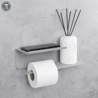 Suport hârtie igienică Daske Shelf Line Flex Adhesive Oțel inoxidabil photo 2