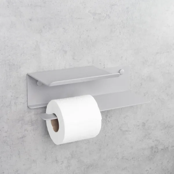 Suport hârtie igienică Daske Shelf Line Flex Adhesive Oțel inoxidabil photo 4