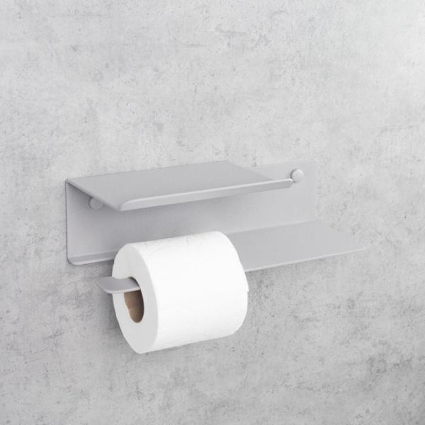Suport hârtie igienică Daske Shelf Line Flex Adhesive Oțel inoxidabil photo 4