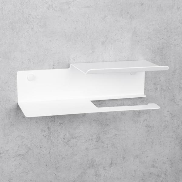 Suport hârtie igienică Daske Shelf Line Flex Right Oțel inoxidabil photo 2
