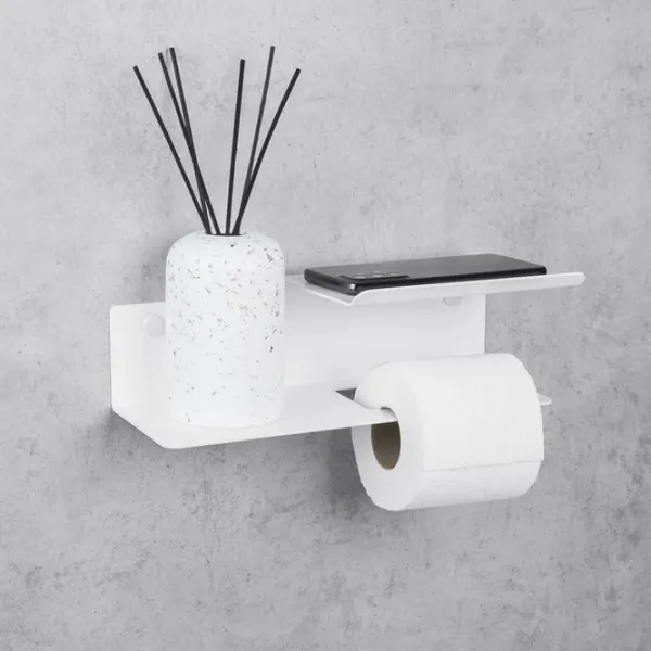 Suport hârtie igienică Daske Shelf Line Flex Right Oțel inoxidabil photo 3