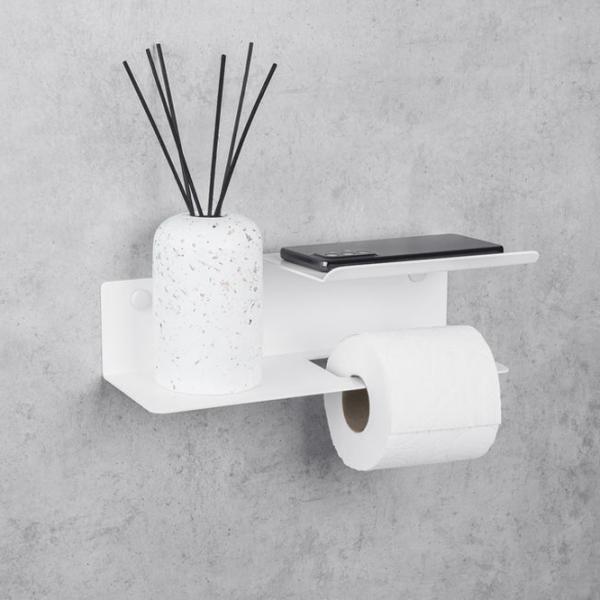 Suport hârtie igienică Daske Shelf Line Flex Right Oțel inoxidabil photo 3