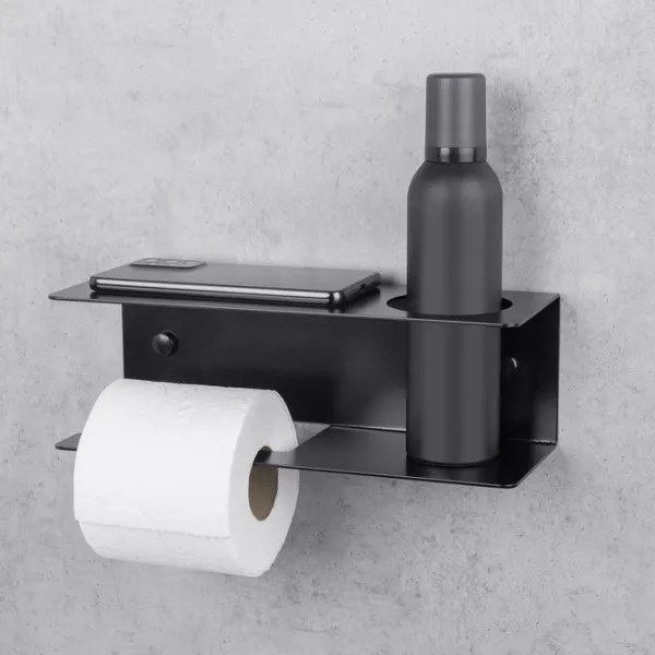 Suport hârtie igienică Daske Shelf Line Left Oțel inoxidabil photo 2