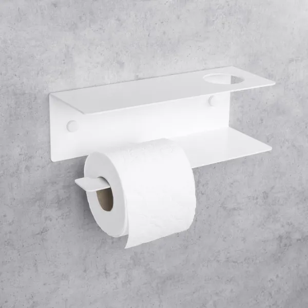 Suport hârtie igienică Daske Shelf Line Left Oțel inoxidabil photo 2