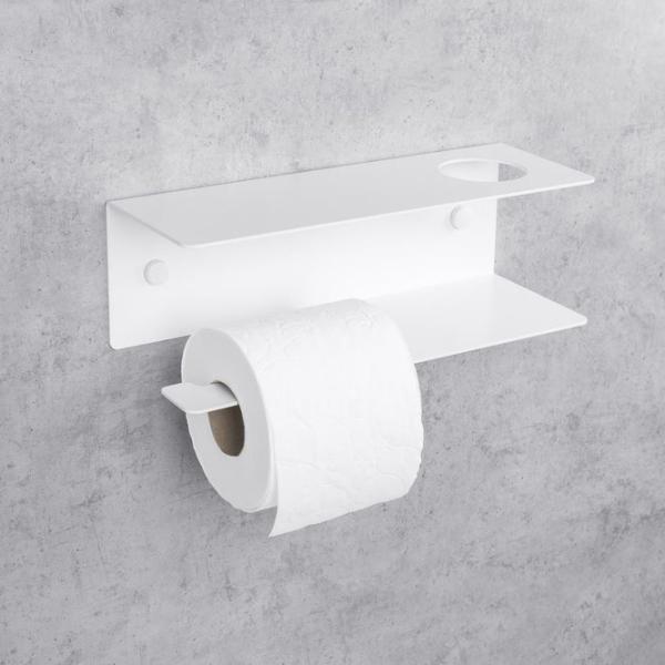 Suport hârtie igienică Daske Shelf Line Left Oțel inoxidabil photo 2