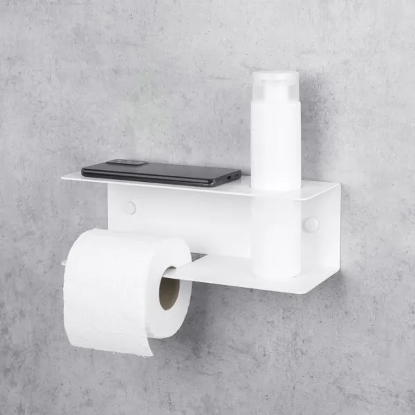 Suport hârtie igienică Daske Shelf Line Left Oțel inoxidabil photo 3