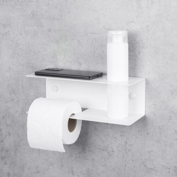 Suport hârtie igienică Daske Shelf Line Left Oțel inoxidabil photo 3