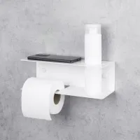 Suport hârtie igienică Daske Shelf Line Left Oțel inoxidabil photo 3