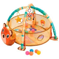 Covoraş pentru joc Kikka Boo Lio (3801201012550) 0+/ Rotund/ Orange