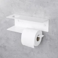 Suport hârtie igienică Daske Shelf Line Right Oțel inoxidabil photo 2