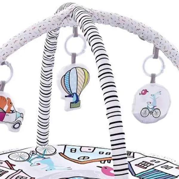 Covoraş pentru joc Chipolino Balloon journe (3800931056148) 0+/ Rotund/ White photo 2 Covoraş pentru joc Chipolino Balloon journe (3800931056148) 0+/ Rotund/ White photo 2