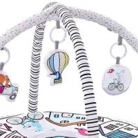 Covoraş pentru joc Chipolino Balloon journe (3800931056148) 0+/ Rotund/ White photo 2