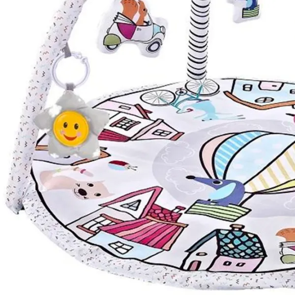Covoraş pentru joc Chipolino Balloon journe (3800931056148) 0+/ Rotund/ White photo 4 Covoraş pentru joc Chipolino Balloon journe (3800931056148) 0+/ Rotund/ White photo 4