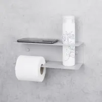 Suport hârtie igienică Daske Shelf Line Left Oțel inoxidabil photo 4