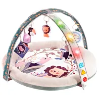 Covoraş pentru joc Chipolino Lion King (3800931044923) 0+/ Rotund/ Beige