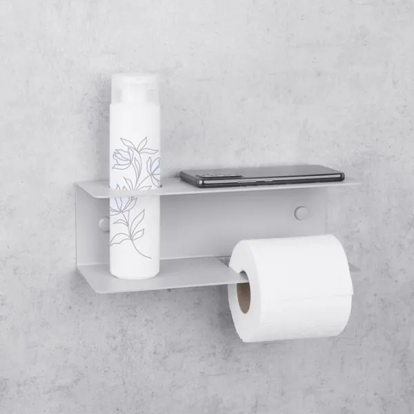 Suport hârtie igienică Daske Shelf Line Right Oțel inoxidabil photo 4