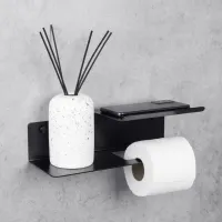 Suport hârtie igienică Daske Shelf Line Flex Right Oțel inoxidabil photo 3
