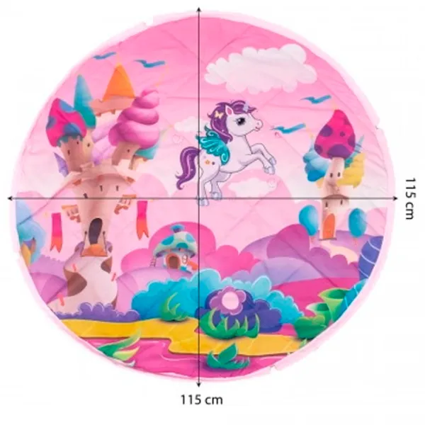 Covoraş pentru joc Sevi 377-160 (8692241937713) 0+/ Rotund/ Pink photo 3