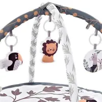 Covoraş pentru joc Chipolino Lion (3800931056124) 0+/ Rotund/ Gray photo 2