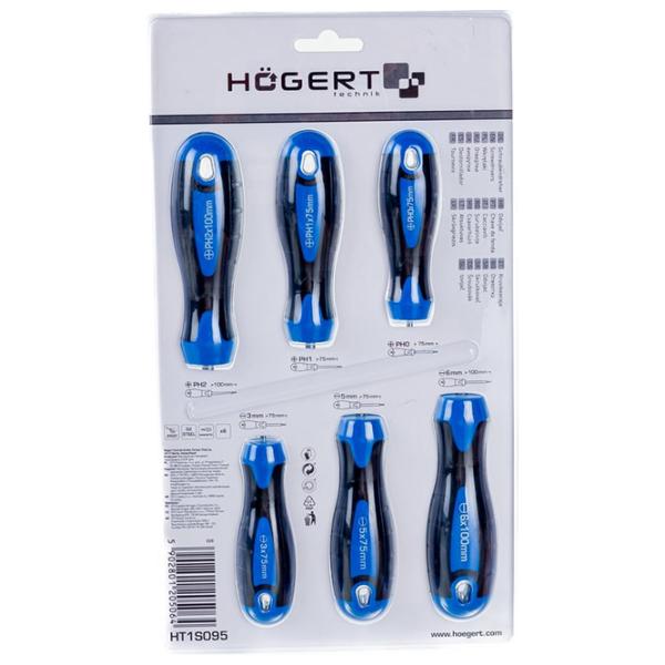 Набор отвёрток Hoegert HT1S095 Количество в наборе: 6 photo 3 Набор отвёрток Hoegert HT1S095 Количество в наборе: 6 photo 3