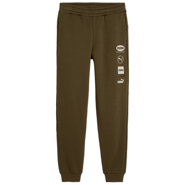 Pantaloni sportivi pentru băieți Puma Power Graphic Sweatpants Fl Cl B 128 / Olive photo 1 Pantaloni sportivi pentru băieți Puma Power Graphic Sweatpants Fl Cl B 128 / Olive photo 1