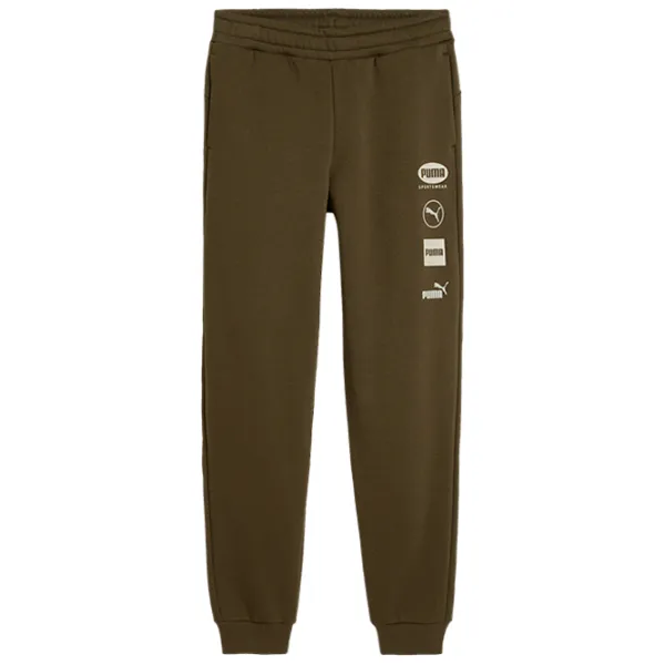 Pantaloni sportivi pentru băieți Puma Power Graphic Sweatpants Fl Cl B 164 / Olive photo 1 Pantaloni sportivi pentru băieți Puma Power Graphic Sweatpants Fl Cl B 164 / Olive photo 1