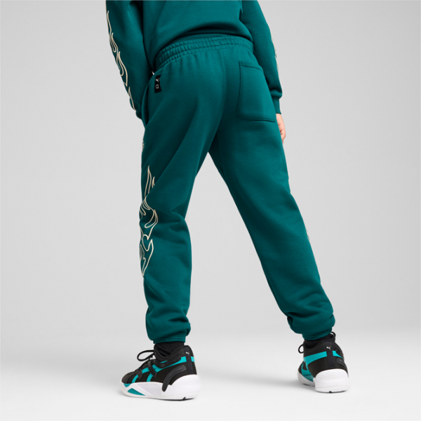 Pantaloni sportivi pentru băieți Puma Basketball Caution Sweat Pants B 176 / Green photo 4 Pantaloni sportivi pentru băieți Puma Basketball Caution Sweat Pants B 176 / Green photo 4